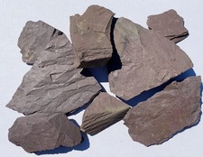 3.5 Pounds- Purple Natural Slate Stone for Decorative Craft Aquarium 1-5 inch 