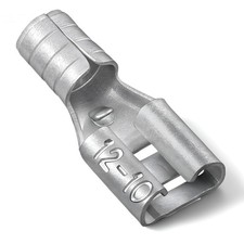 50 Pcs High Temperature Female Non Insulated Spade Connectors, 12-10 Gauge Qu...