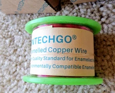 BNTECHGO 28 AWG Enameled Copper Wire - 4 oz Red; @c17
