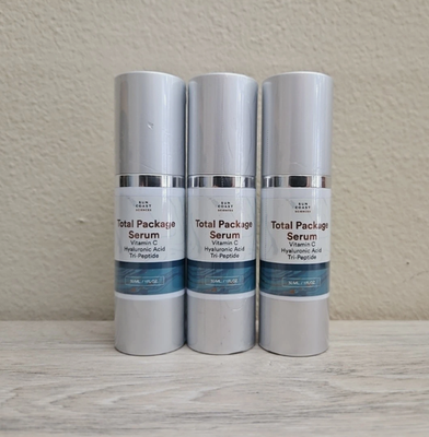 #ad 3 Sun Coast Sciences TOTAL PACKAGE SERUM 1oz Vitamin C Hyaluronic Acid $34.99