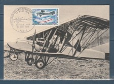 carte   1er jour  liaison postale par avion  Paris St Nazaire    75 Paris  1968