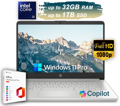 HP Laptop Computer Office 2024 14'' FHD Intel i3 Upto 4.1GH 32GB RAM 1TB SSD Pro