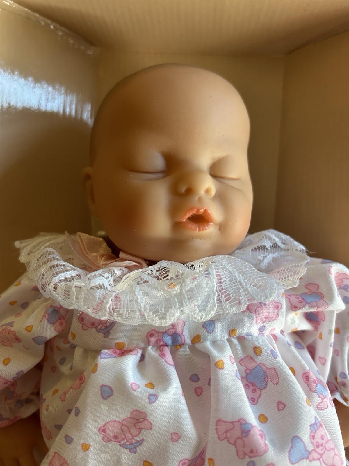 Vintage Lissi Baby Doll Worldwide Wind Up Musical Moving Head 92750 Pink RARE