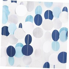 Silver Navy-Blue White Party-Decorations Birthday - Navy-blue Teal White Silver