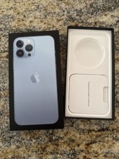 Apple iPhone 13 Pro Max Sierra Blue 128 GB Empty Box Only, NO PHONE