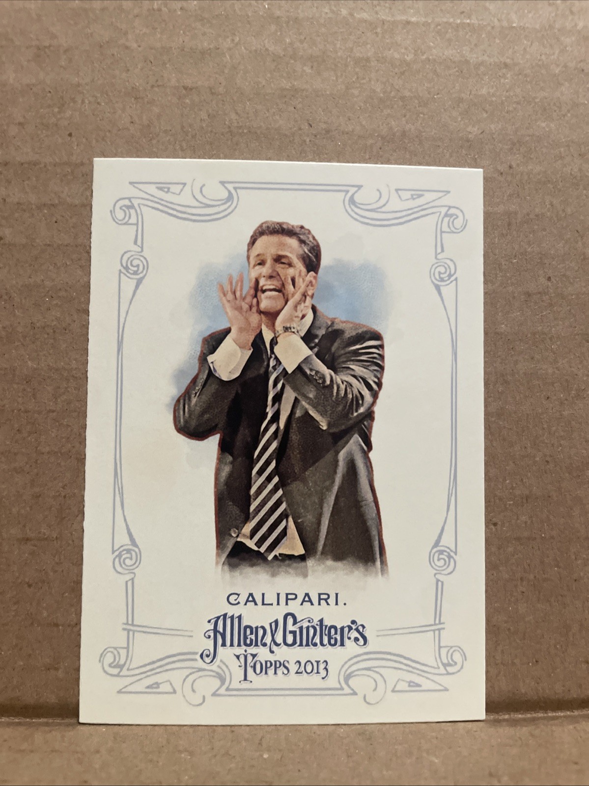 2013 JOHN CALIPARI TOPPS ALLEN AND GINTER #250 COACH CARD KENTUCKY WILDCATS