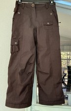 OberMeyer Dark Brown Juniors Girls 14 Ski Snow Twilight Pants Adjust Waist EUC