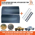 BLACK GREY INTERIOR DOOR CARD PANEL FOR TOYOTA PICKUP LN30 LN40 RN30 78-83 CLIPS