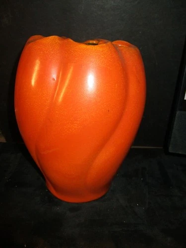 STANGL Tangerine Orange Spiral Vase #3034 S5 LK