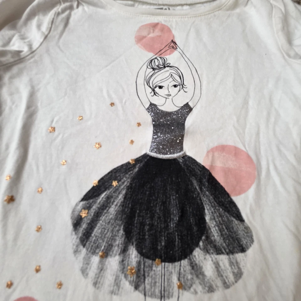 Crazy 8 Size 7/8 Tulle Skirt Set Ballerina Long Sleeve  - Image 4 of 4