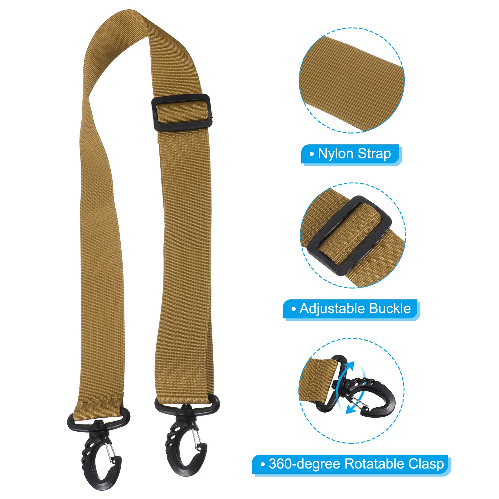 SALOMON Cinghia Porta Sci 100cmx3 8cm Confezione da 4 Cinghia Porta Scarponi Snowboard Grigio Marrone