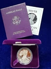 1987-S American Eagle 1 oz Silver Proof Coin (w/Box & COA).