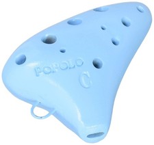 POPOLO Mini Okarina S-MI Soprano C Light Blue