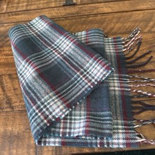 tartan plaid wool scarf women 58 Inches