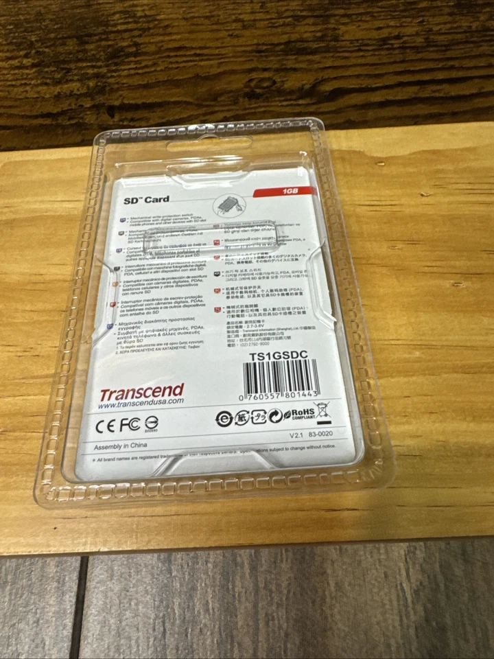 10x Transcend 1 GB SD Secure Digital Flash Memory Card (TS1GSDC) - Image 3 of 4