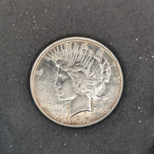 1922 S Peace Dollar, AU, 90% Silver