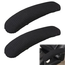 Vin Beauty Office Chair Armrest Covers, 2Pcs Removable Arm Rest Black