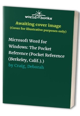 Microsoft Word for Windows: The Pocket... by Craig, Deborah Paperback / softback