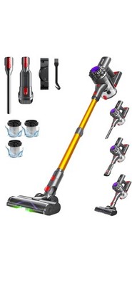 Cordless Vacuum Cleaner, 45Kpa 400W Stick Vacuum for Home, 50Mins Anti-Tangled V