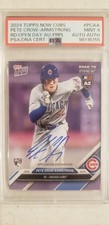 2024 Topps Now Road To Opening Day Pete Crow-Armstrong Auto Purple /25  Rookie