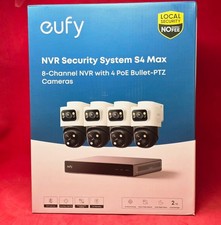  BRAND NEW Eufy NVR 8 Channel PoE S4 MAX 2Tb Wired SECURITY Camera System