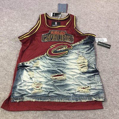 Cleveland Cavaliers Basketball Jersey Mens 2XL NBA UNK Heritage America Denim