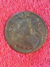 QUEEN ZAKUTA METAL EGYPTIAN HEADDRESS BRASS ? 1.5"