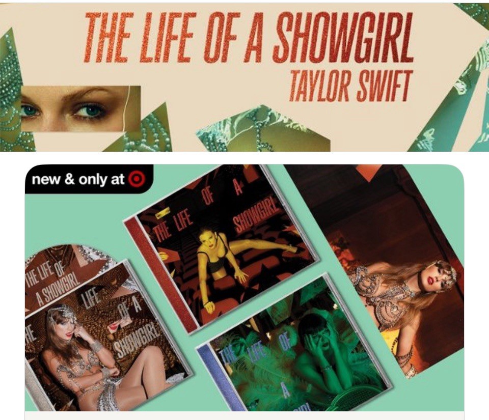 Taylor Swift The Life of a Showgirl Target Exclusive CD Lot of 3