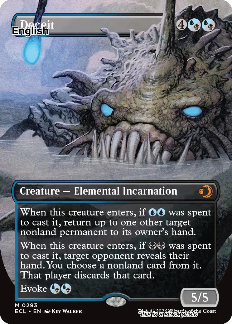 Deceit (Borderless) EN [ECL - 293] - NM TCG MTG
