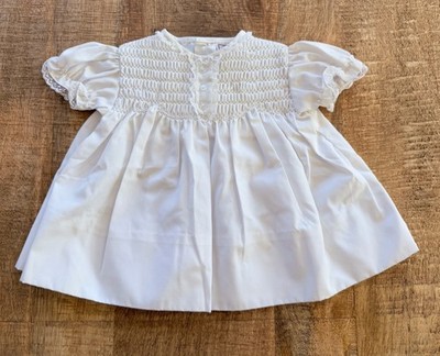 Petit Ami NEWBORN White Smocked Heirloom Dress Baptism Christening