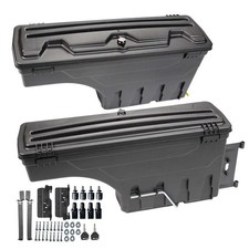 Boîte à outils de rangement de lit de camion verrouillable compatible avec Dodge Ram 2002-2018