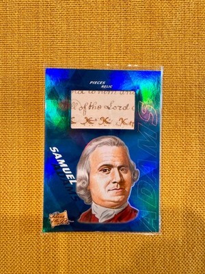 2021 Pieces Of The Past - Samuel Adams - Authentic Handwritten Letter!