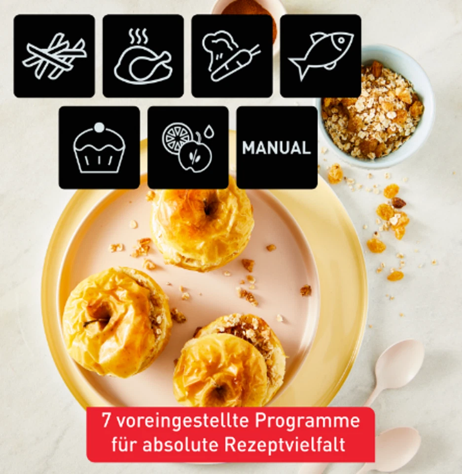 Tefal Dual Easy Fry Essential EY901N – Doppel-Heißluftfritteuse, 8,3 L, 2700 W - Bild 3 von 4