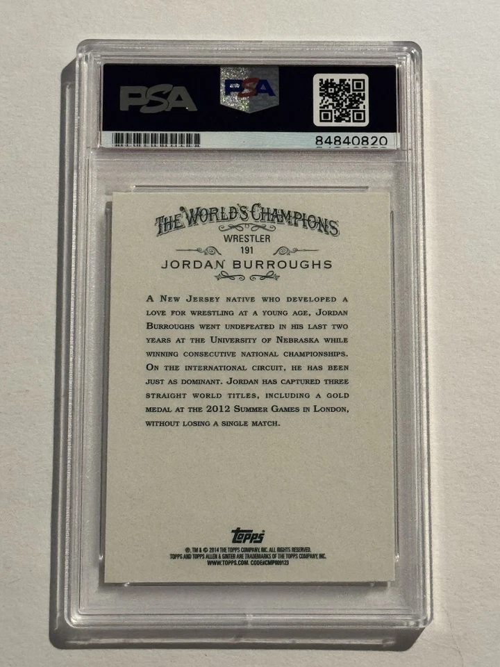 2014 Jordan Burroughs Topps Allen And Ginter Authentic Autograph Rookie PSA - Image 2 of 2