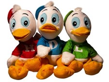 Vintage Disney Store Set Huey, Dewey and Louie Mini Bean Bag Plush Set Ducktales