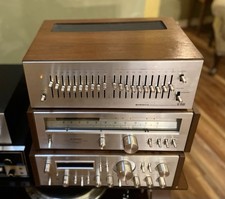 Vintage Pioneer SG-9500 Equalizer Pro Serviced Walnut Cabinet Full Recap Tested