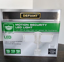 Defiant Detect 180° 5000K White Motion Activated Outdoor Integrated LED 2 Head