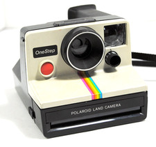 Vintage Polaroid SX70 One Step Land Camera Rainbow Stripe Untested