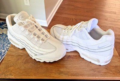 Size 10.5 - Nike Air Max 95 OG White Pure Platinum MENS