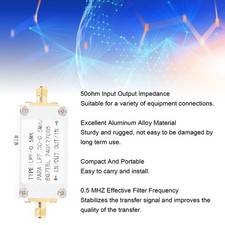 ⁺Low Pass Filter 0.5MK 500K SMA Interface 0.5MHZ Aluminium Alloy Compact Radio