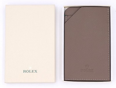 ROLEX WALLET PIEL LEATHER BILLETERA PORTAFOGLIO GELDBORSE PORTEFEUILLE NEW BOX