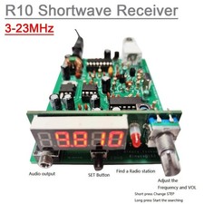 Kit récepteur radio R10 AM PLL ondes courtes avec puissance 12V et plage de ré