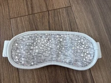Victoria's Secret Sleep Mask Eye Face Cover Gray Silver Stars NEW