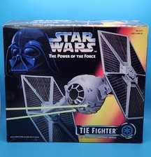 Star Wars POTF Tie Fighter 1995 MISB Power of the Force RED Nice Box