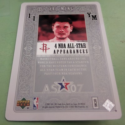 2006-07 Yao Ming Upper Deck All-Star Game NBA Card #AS1 Houston
