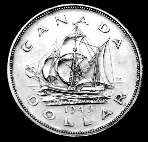 1949 $1 silver proof like beautiful coin in a paper flip