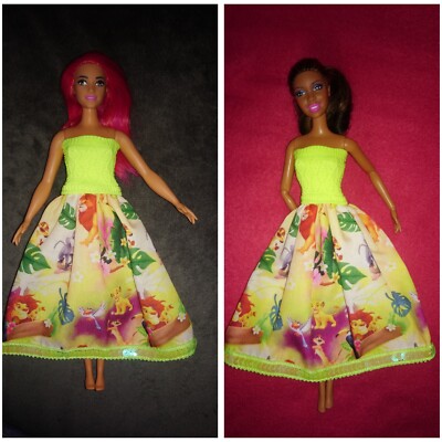 Barbie & Curvy Puppen Kleid Disney's König der Löwen Ballkleid Prinzessin K38