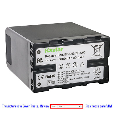 Kastar Replacement Battery for Sony BP-U60 BP-U60 BC-U1 & Sony PMW-100 Camcorder
