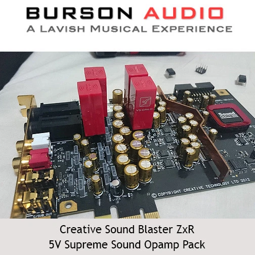 Creative Sound Blaster ZxR Soundcard upgrade pack with V5 Op-Amps