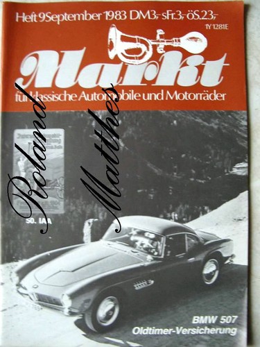 MARKT 9-83+BMW 507+TATRA 600 TATRAPLAN+DELAHAYE-LKW+BMW MOTORRÄDER+50. IAA